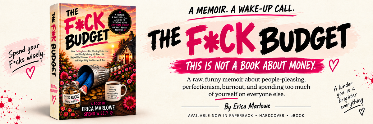 The F*ck Budget by Erica Marlowe website banner.